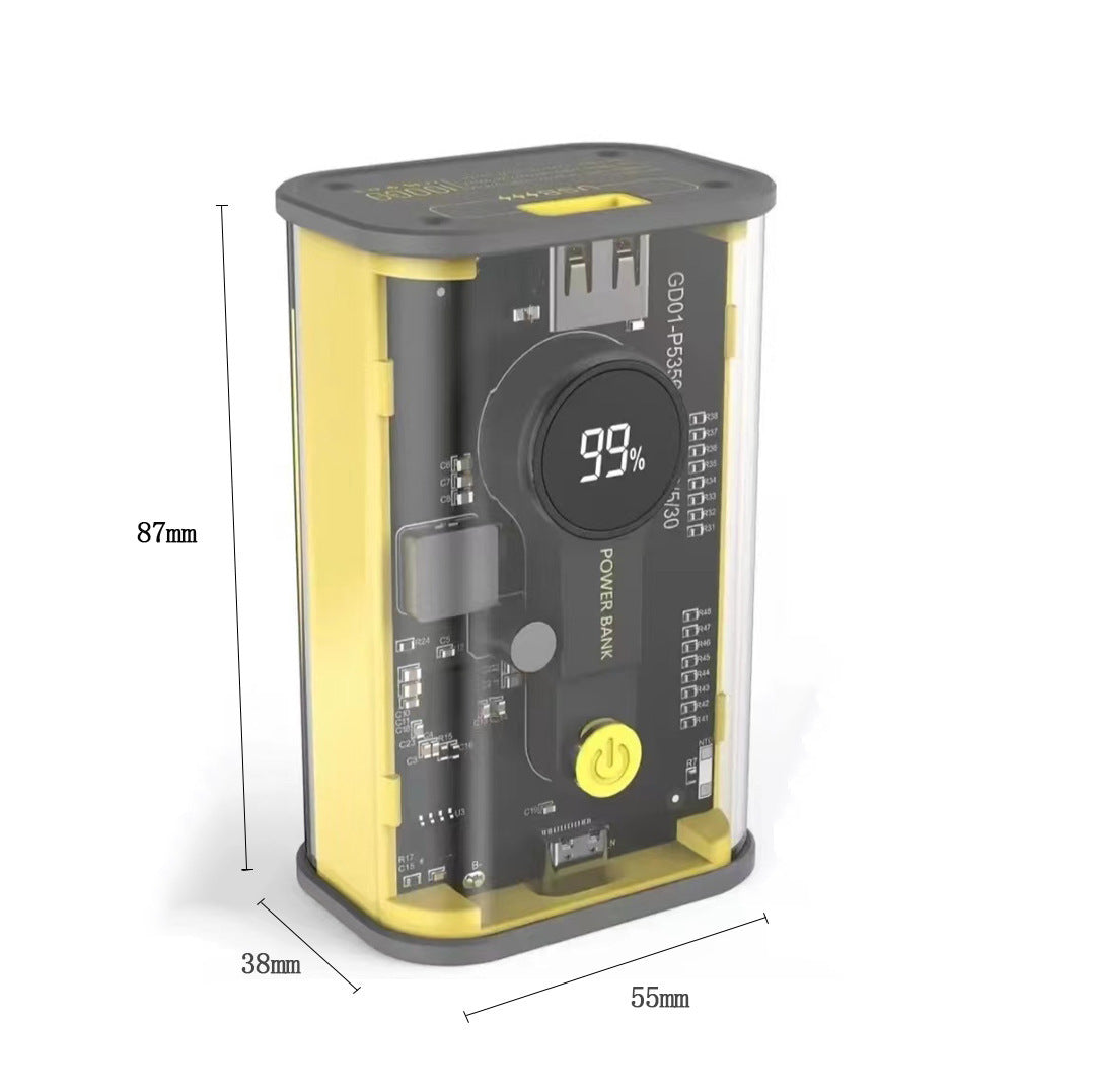 Creative Transparent Industrial Power Bank 10000mAh Creative Transparent Industrial Power Bank 10000mAh